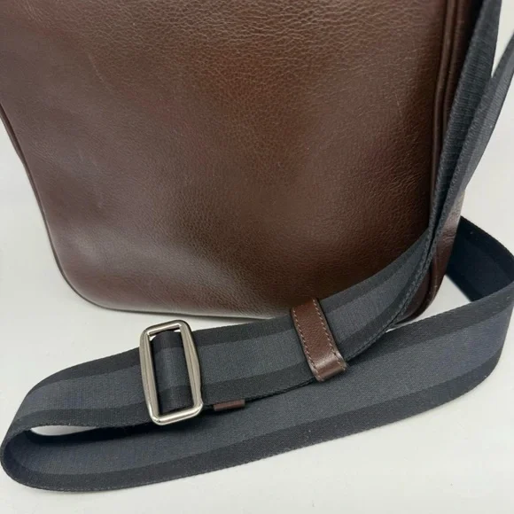 Coach Rich Brown Leather Messenger Bag - Picture 7 of 8